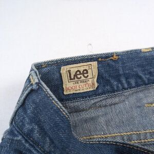 Vintage 70s Lee Boot Cut Flare Faded Blue Jeans Talon Zipper Size 38*28